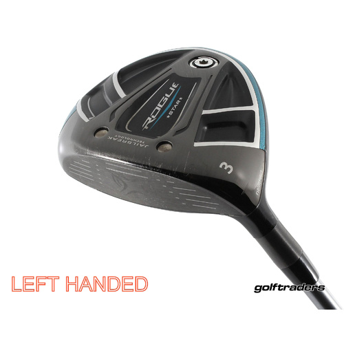 Callaway Rogue Star 3 Wood 15º Graphite Stiff Regular Flex Left Handed M4629