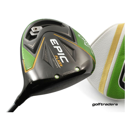 Callaway Epic Flash Star Driver 10.5º Graphite Stiff Flex Cover M4698