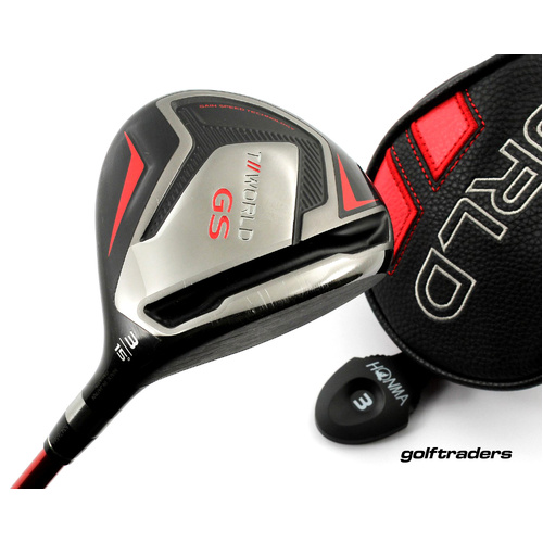 Honma T World GS 3 Fairway Wood 15º Graphite Stiff Regular Flex Cover M4728