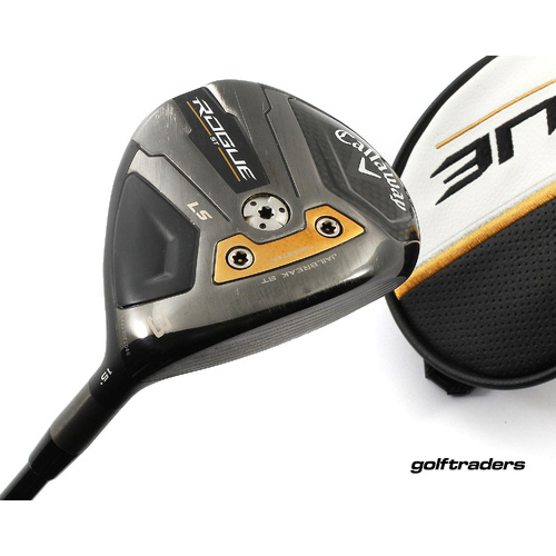 Callaway Rogue ST LS 3 Fairway Wood 15º Graphite Stiff Cover New Grip M4763