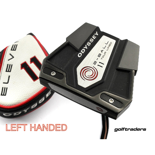 Odyssey 2 Ball 11 Tour Lined Mallet Putter 35" Steel Cover Left Handed M4771