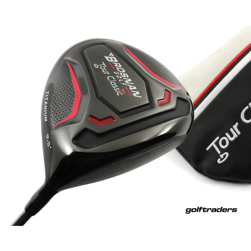 Brosnan Golf Tour Classic Ti Driver 9.5º Graphite Stiff Flex Cover M4789