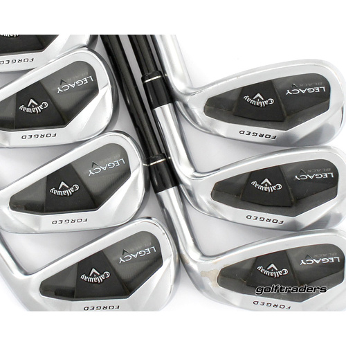 Callaway Legacy Black Forged Irons 4-PW Graphite Stiff Flex New Grips M4810