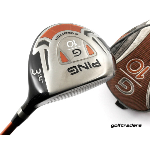 Ping G10 3 Fairway Wood 15.5º Graphite Regular Flex Cover New Grip M4812