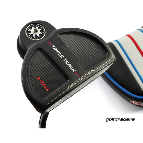 Odyssey Triple Track 2 Ball Mallet Putter 35" Stroke Lab Steel Cover M4826
