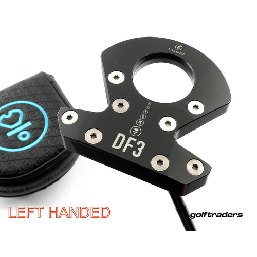 L.A.B Golf DF3 Mallet Putter 35" Black Steel Cover Left Handed M4827