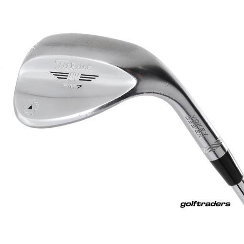 Titleist Vokey SM7 Chrome Lob Wedge 58.08M Steel Stiff Flex New Grip M4867