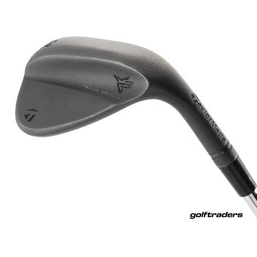 Taylormade Milled Grind 3 Raw Black Lob Wedge 58.11 SB Steel Stiff Flex M4907