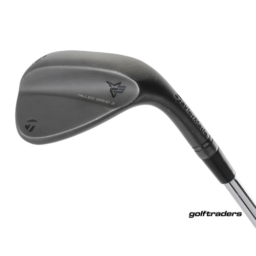Taylormade Milled Grind 3 Raw Black Sand Wedge 56.12 SB Steel Stiff M4908