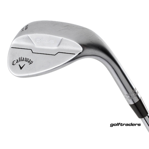 Callaway Opus Brushed Chrome Lob Wedge 58.06T Steel Stiff New Grip M4914