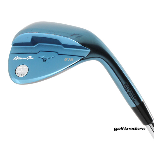 Mizuno Pro S18 Forged Blue Ion Gap Wedge 52.09 Steel Wedge New Grip M4923