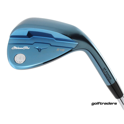Mizuno Pro S18 Forged Blue Ion Gap Wedge 50.07 Steel Wedge New Grip M4924