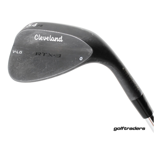 Cleveland RTX3 V-LG Black Satin Gap Wedge 54.08 Steel Regular Flex M5031