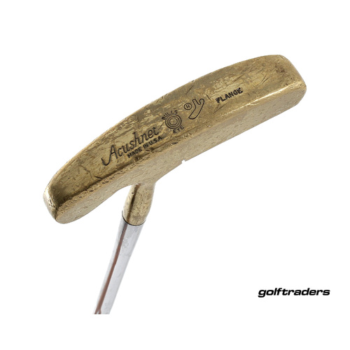 Achushnet Bulls Eye Flange Blade Putter 35.5" Steel New Grip M5069