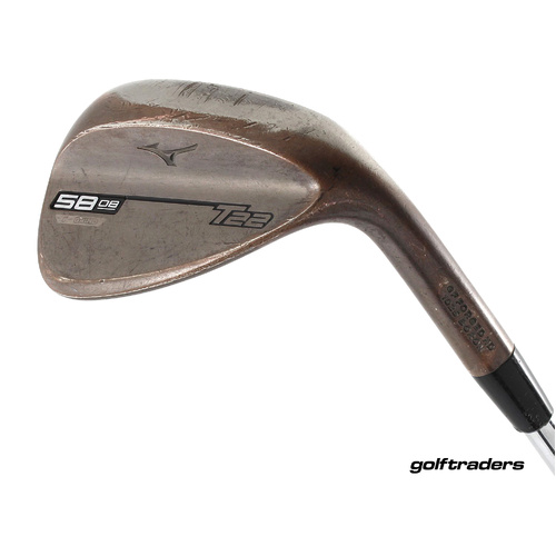 Mizuno T22 Copper Forged Lob Wedge 58.08 C Grind Steel Stiff New Grip M5077