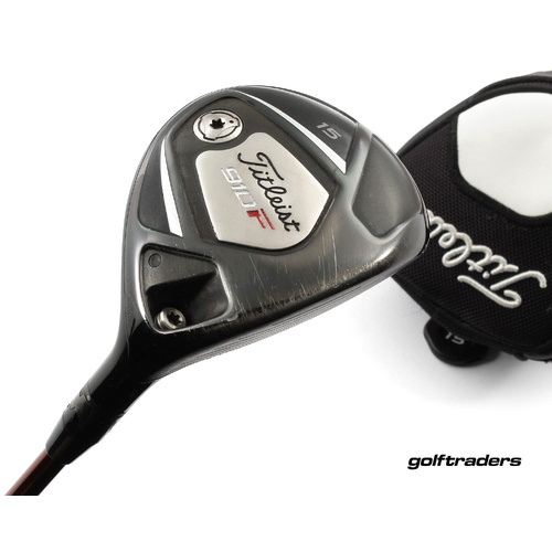 Titleist 910F 3 Fairway Wood 15º Graphite Regular Flex Cover New Grip M5147