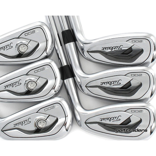 Titleist 2019 T200 Irons 5-PW Steel Stiff Flex New Grips P1004