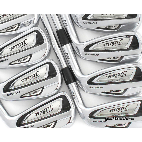 Titleist AP2 714 Irons 3-PW Steel Stiff Flex New Grips P1006