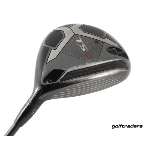 Titleist TS3 3 Fairway Wood 15º Graphite Stiff Flex New Grip P103