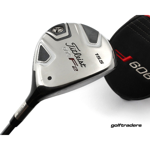 Titleist 909 F2 3 Fairway Wood 15.5º Graphite Stiff Flex Cover New Grip P1166