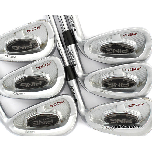 Ping Anser Black Dot Irons 5-PW Steel Stiff Flex New Grips P262