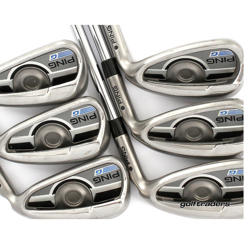 Ping G Series Black Dot Irons 5-PW Steel Stiff Flex +0.5" Longer P265