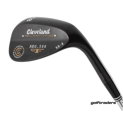 Cleveland REG 588 Black Forged Tour Lob Wedge 58.08 Steel Wedge Flex P32