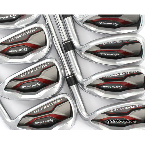 Taylormade Aeroburner Irons 5-PW, GW, SW Steel Regular Flex New Grips P337