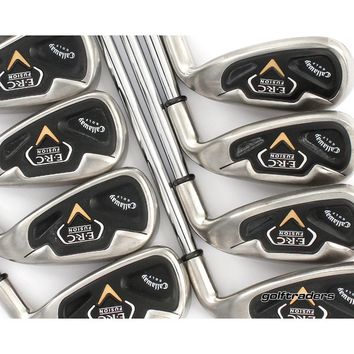 Callaway ERC Fusion Irons 4-PW, GW, SW Steel Regular P357