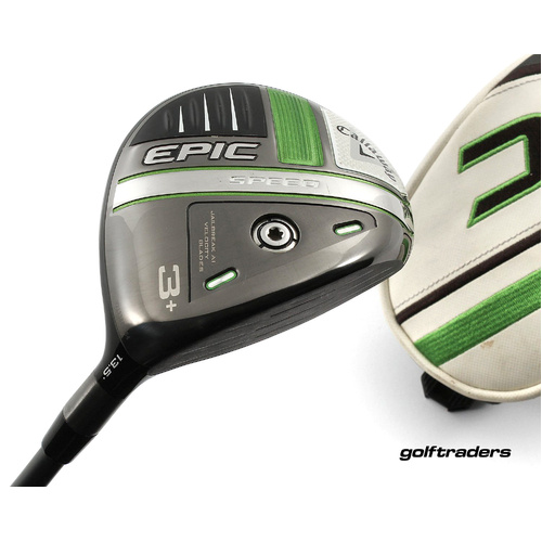 Callaway Epic Speed 3+ Fairway Wood 13.5º Graphite Stiff Cover New Grip P39