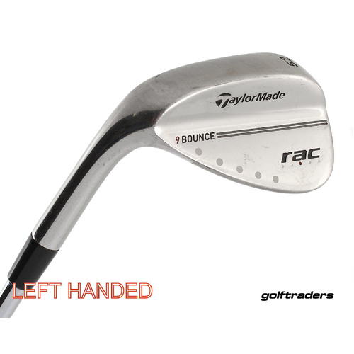 Taylormade Rac Chrome Gap Wedge 52.09 Steel Wedge Flex Left Handed P419