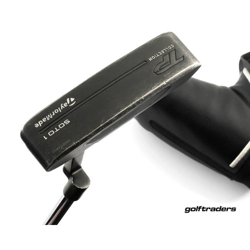 Taylormade TP Collection Soto 1 Black Blade Putter 35" Steel Cover P455