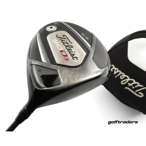 Titleist 910 D3 Driver 9.5º Graphite Stiff Flex Cover New Grip M467