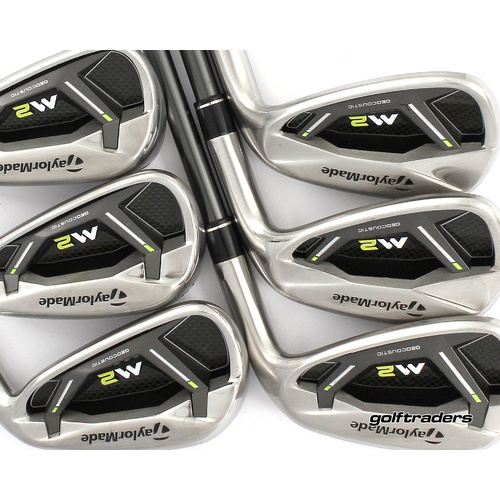 Taylormade 2019 M2 Irons 5-PW Graphite Stiff Flex +0.5" Longer P528