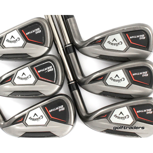 Callaway Big Bertha Tungsten Irons 5-PW Graphite Regular +0.5" Longer P61