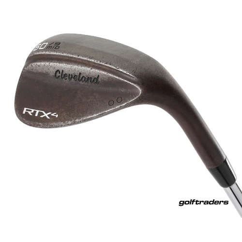 Cleveland RTX 4 Raw Lob Wedge 60.10 MID Steel Stiff Flex New Grip P620