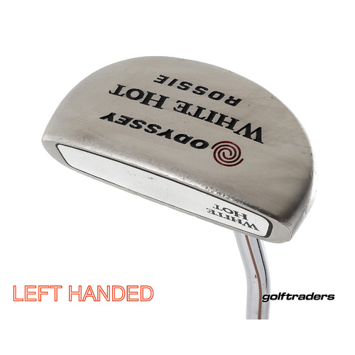 Odyssey White Hot Rossie Mallet Putter 35" Steel Left Handed New Grip P638