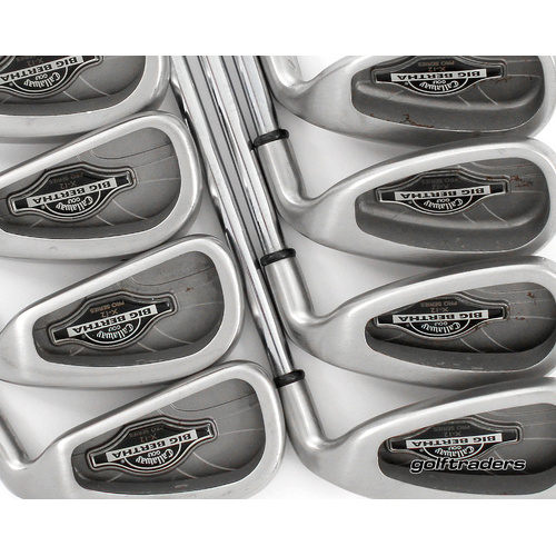 Callaway Big Bertha X12 Pro Series Irons 4-PW, SW Steel Stiff New Grips P652