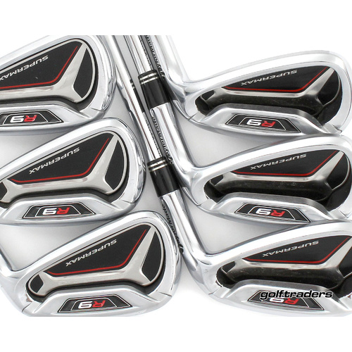 Taylormade R9 Supermax Irons 5-PW Steel Soft Regular Flex New Grips P808