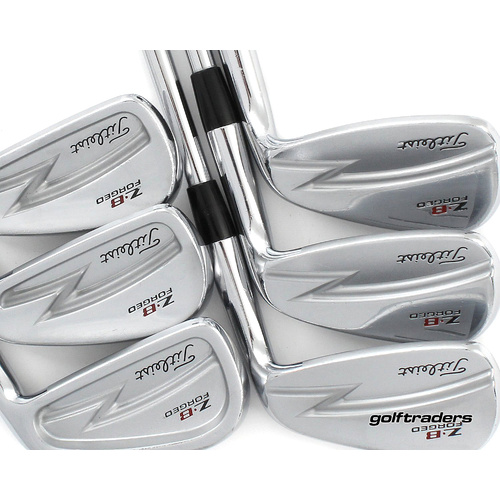 Titleist Z-B Forged Irons 5-PW Steel Stiff Flex New Grips M809