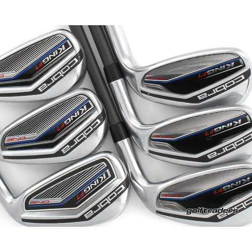 Cobra King F7 One Length Irons 5-PW Graphite Regular Flex New Grips P825