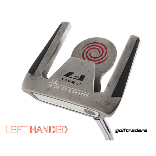 Odyssey White Ice 2-Ball F7 Mallet Putter 35" Steel New Grip Left Handed P864