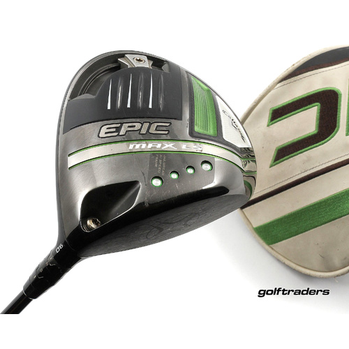 Callaway Epic Max LS Driver 9º Graphite Stiff Flex Cover New Grip P907