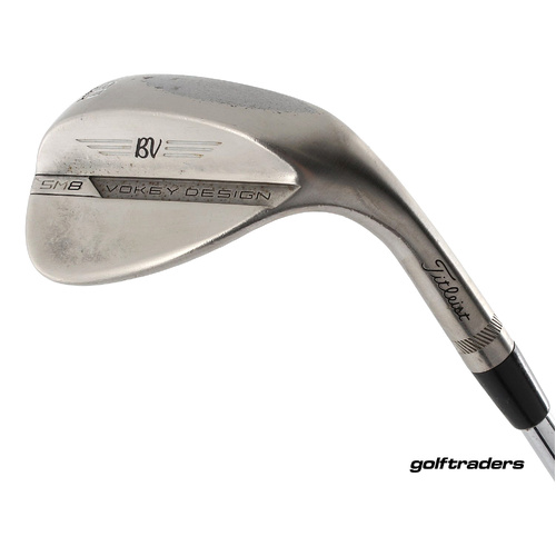 Titleist Vokey Design SM8 Brushed Steel Lob Wedge 60.14K Steel Stiff P937