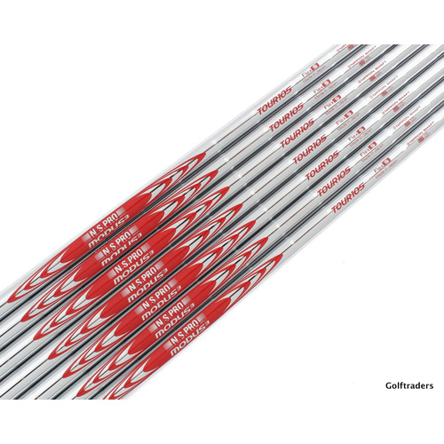 NS PRO MODUS TOUR 105 STEEL 4-PW IRON SHAFTS STIFF FLEX .355 TIP NEW SH4756