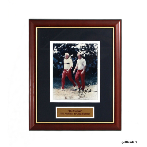 THE MASTERS - JACK NICKLAUS & GREG NORMAN - SIGNED - AUTHENTICITY INCLUDED 